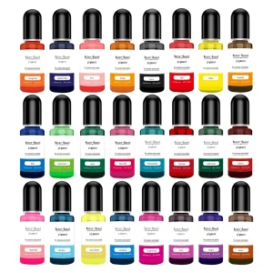 24-Color Acrylic-Based Water-Based Plaster Pigment, Color Box Packaged, Manufacturer Direct Sales