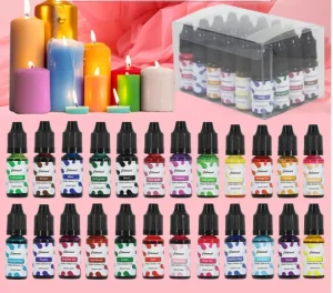 24-Color Aromatherapy Candle Color Essence, 10 ml, High Concentration Dye for DIY Soap, Acrylic, and Woodworking