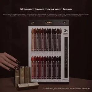24-Color High-Pigment Long-Lasting Brown Gel Polish Set for Professional Nail Salons