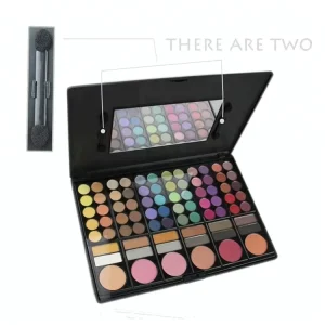 24-Color Makeup Sample Set with 18 Eyeshadows, 3 Blushes, and 3 Contours
