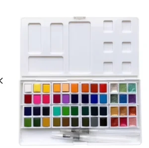 24-Color Solid Watercolor Paint Set