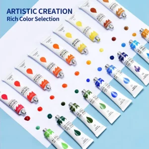24 Colors 12ml Beginner Painting Children’s DIY Oil Painting Boxed Acrylic Pigment Acrylic Paint Acrylic Paint Set