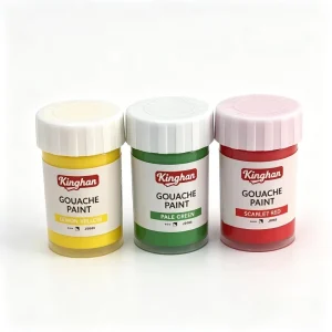 24 Colors 22ml Bottled Gouache Paint Set Full Shade Small Volume Pigments for Student Daily Art Color Practice