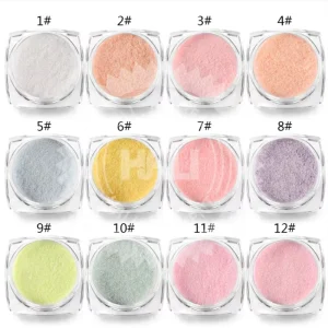 24 Colors Extra Fine Nail Glitter Bulk Chunky Mix Glitters Pigment Powder for Decorative Tumbler
