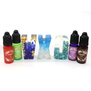 24 Colors General Pigment for Handmade Craft 10ml Crystal Drop Glue Epoxy Resin and UV Resin Dye Liquid Pigment Resin Pigment