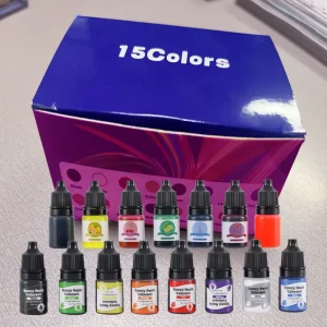 24 Colors Translucent Resin Colorant Environmental Friendly Highly Concentrated Inorganic Pigment Resin Dye for DIY Jewelry