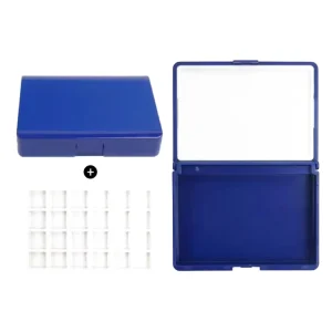 24 Well Mini Size Removable Paint Palette Box Empty Watercolor Multi Function Palette for Artists