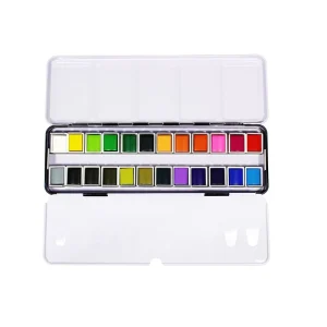 24 color Solid Water Colour Paint Set for Painting Pigment for Watercolor