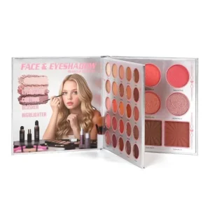 25 Color Eyeshadow Face Makeup Palette Blush Highlighter Contour Highly Pigmented Long Wearing Perfect Brida Party Daily Makeup