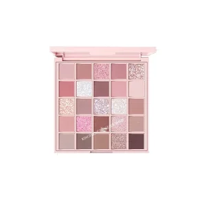 25-Color Eyeshadow Palette with Blush and Contouring Powder