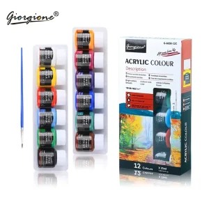 25ML 12 Colors Paper & Canvas Ready Stock Source Factory Custom Service Portable Watercolor Paint