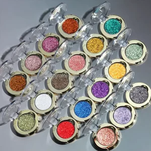 27 Colors Metallic Single Eyeshadow DIY Glitter Eyeshadow Palette Pigmented Shimmering Eyeshadow Powder Private Label