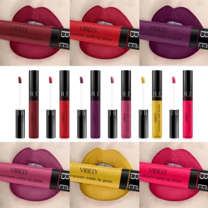 29-Color Matte Lip Glaze Lip Gloss Waterproof 24-Hour Long-Lasting Nude Vegan Lipstick
