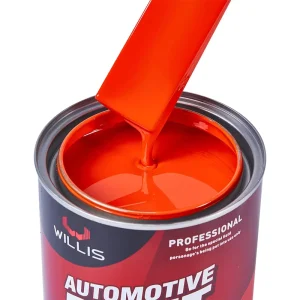2K Acrylic Automotive Coating Paint Orange Red Metallic