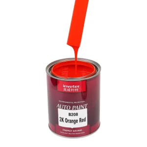 2K Acrylic Resin Polyurethane PU NC High-Gloss Liquid Coating Orange Red Car Paint Mixing System