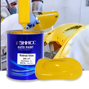2K Moderate Yellow Automotive Car Paint Acrylic Spray Coating for Car Refinish OEM Distributor Supply