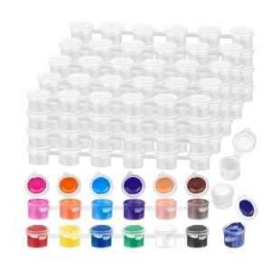 2ml 3ml 5ml Six color Acrylic Empty Box for Pigment Strips Watercolor Paint Packaging for Canvas Glass Paper Art Painting