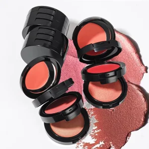 3-Color Matte Blush Palette Vegan Waterproof Pink Face Blusher