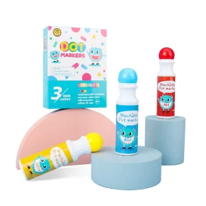 3-Color Washable No-Mess Kids Dot Marker Set