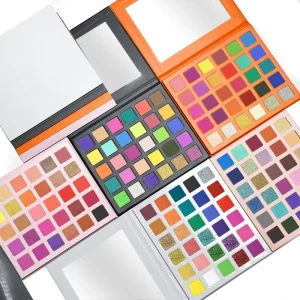 30-Color Cardboard Eyeshadow Pan Palette with Glitter Matte Waterproof Shades