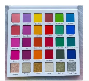 30 Color Rainbow Eyeshadow Palette Highly Pigmented Mattes Glitter Shimmer Waterproof Colorful Professional Makeup Palette