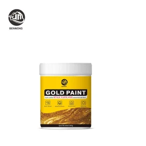 300G 10.58oz Metallic Acrylic Paint Gold Leaf Paint for Arts and Crafts Home Decor Wall Decor Water Based
