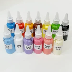 30g High Concentration Non toxic Silicone Pigment Color Paste for Silicone Rubber Molding Casting Toys Special Effects Makeup