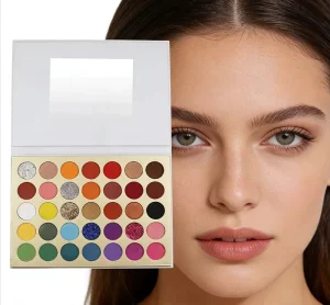 35 Color Professional Eyeshadow Palette Long Lasting Highly Pigmented Makeup Palette with Mirror for Daily & Party Use