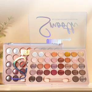 36-Color Makeup Palette with Matte Pearl Eyeshadow Blush and Highlighter