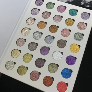 36-Color Pressed Glitter Metallic Eyeshadow