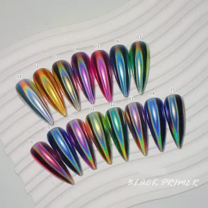 3g Nail Glitter Laser Powder 15 Color Laser Magic Mirror Powder Aurora Chrome Powder Nail