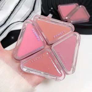 4 Colors High Pigment Cream Blush Palette Liquid Cheek Blusher