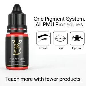 45-Color Organic PMU Pigment Set for Professional Microblading and Lip Tattoo