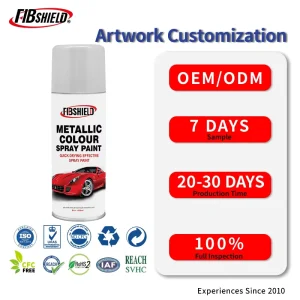450ml Metallic Color Spray Paint for Automotive, Furniture, and Metal Surfaces