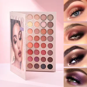 48 Color Eye Shadow Makeup Plate Europe and America Smoked Matte Pearlescent Face Makeup Contour Eye Shadow Plate