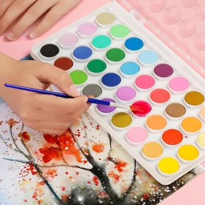 48 Colors Artist Watercolor Paints Pigment Solid Watercolor for School Drawing