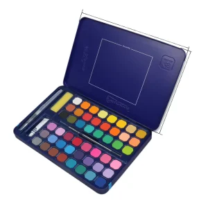 48 Colors High Quality Tin Box Solid Watercolor Paint Set Factory Free Gifts for Canvas Paper 3ml Capacity