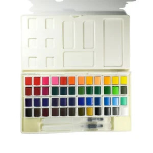 48color Portable Solid Water Color Paint Set for Student Paper Medium