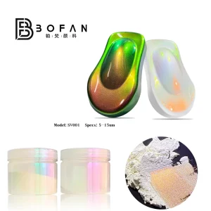 5-15um Ultra-Fine Chameleon Polarized Pigment, 300C Heat-Resistant Color-Shift Effect for Auto Paint Coatings