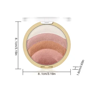 5 Shade Highlight Blush Palette Silky Shimmer Long Lasting Multi Use 8 Tones OEM ODM Private Label Customized Logo