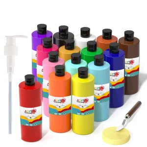 500ml Acrylic Paint Set for Kids Canvas Wood and Ceramic Painting