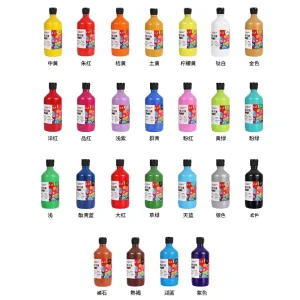500ml Washable Gouache Paint for Children’s Finger Painting Watercolor Painting Graffiti and DIY