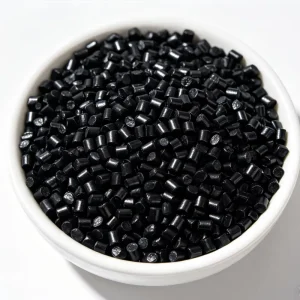 52% Pigment Content Virgin Granules Black Plastic Masterbatch for Plastic Pumping