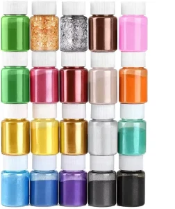58 Color Titanium Mica Powder Glitter Pearl for DIY Epoxy Resin Slime Art Craft Soap Bath Bomb Leather Pigments
