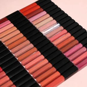 59-Color Matte Liquid Lipstick Vegan Waterproof Long-Lasting Nude Lipstick Custom Logo