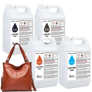 5KG Barrel Multi Colors Rapid Penetration Quick Drying Good Permeability Leather Dye for Vegetable Tanned Leather