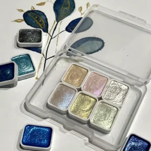 6 12 Metal Pearl Color Nail Painting DIY Nail Art Watercolor Powder Solid Watercolor Pigment Dyeing Art Painting Watercolor