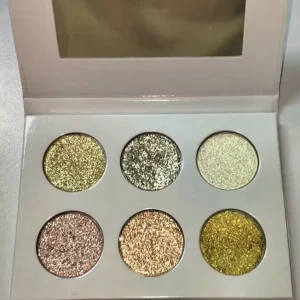 6 Colors Diamond Duochrome Eyeshadow Palette for Makeup