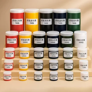 6 Colors Epoxy Color Paste 100g Bottle True Vibrant Colors Strong Pigmentation with Fine Smooth Paste Ready to Ship