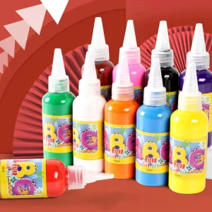 60ml 12-Color Washable Finger Painting Pigment for Children